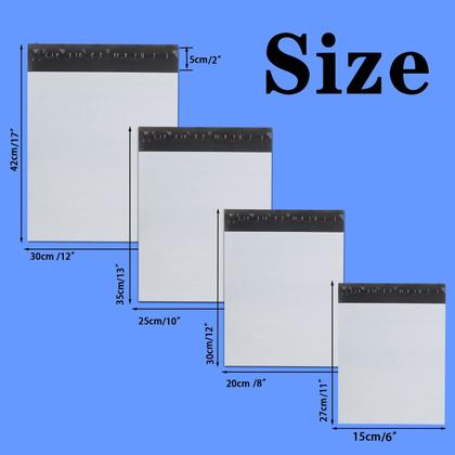 Imagem de Sacos de envio newlng Poly Mailers Mailing 100 unidades brancas