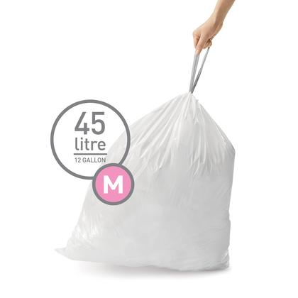 Imagem de Sacos de lixo simplehuman Code M 45L/11,9 galões (60 unidades)