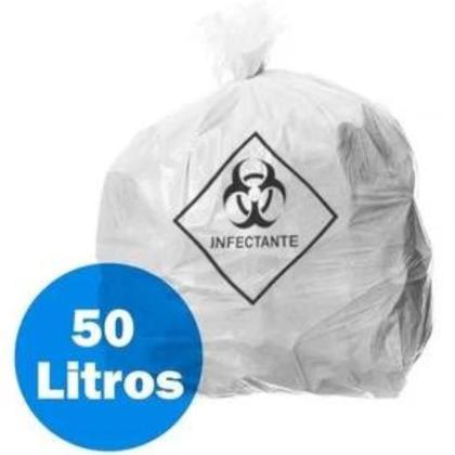 Imagem de Sacos De Lixo Super Forte Resistente Hospital Medico 50 Litros