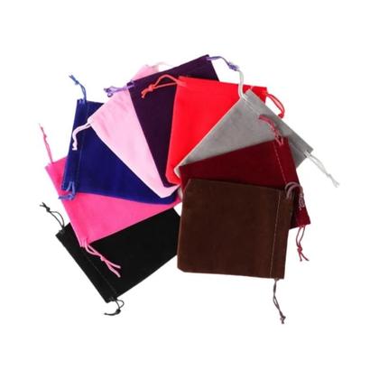Imagem de Sacos De Veludo Pequenos Para Joias 10 Peças, Bolsas Com Cordão Para Colar, Anel, Pulseira, Brincos,