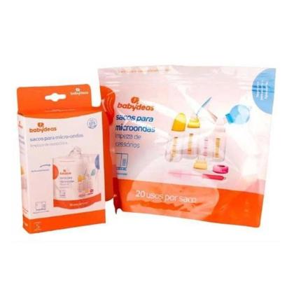 Imagem de Sacos Esterilizadores Limpeza Acessórios Bebê BABYDEAS Micro-ondas