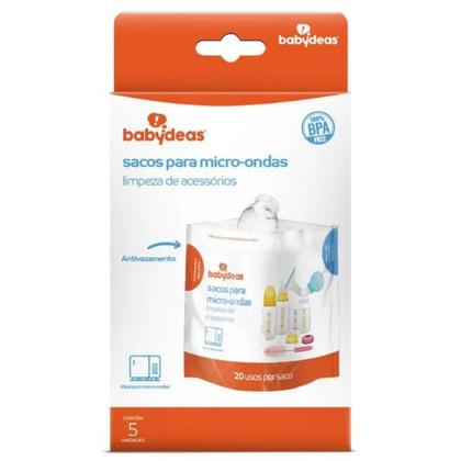 Imagem de Sacos Esterilizadores Limpeza Acessórios Bebê BABYDEAS Micro-ondas