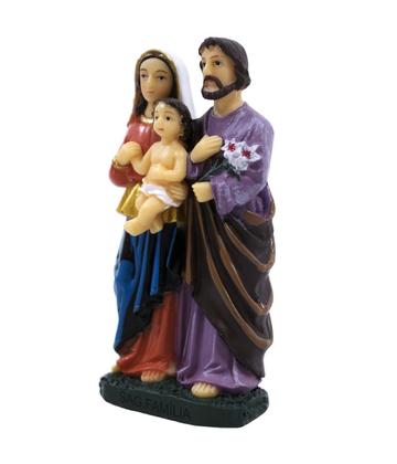 Imagem de Sagrada Família 8cm  Enfeite Resina