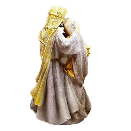 Imagem de Sagrada Familia com Strass 12,5cm de Resina