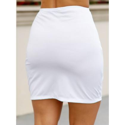 Imagem de Saia Anágua Feminina Slim Com Elastico Semi Translúcida Para Usar Sob Vestido Transparente3070A