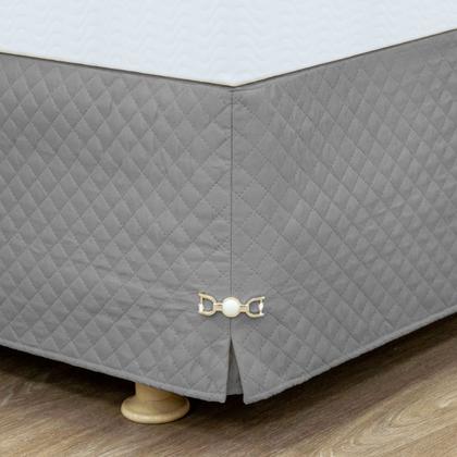 Imagem de Saia Box Matelada Queen com Pingente