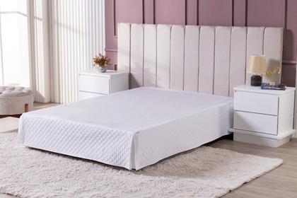 Imagem de Saia Box Matelada Ultrassonica Para Cama Solteiro King 110Cm