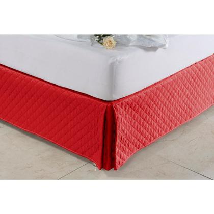 Imagem de Saia Box Matelassê Ultrassônico Forro Em Tecido No Mesmo Tom - Solteiro/Casal Padrão/Queen/King