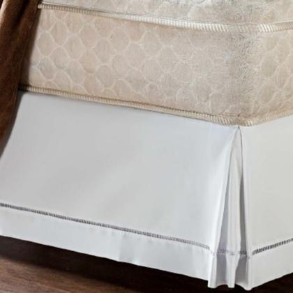 Imagem de Saia Box Ponto Palito Solteiro 2,23m x 1,56m Branco