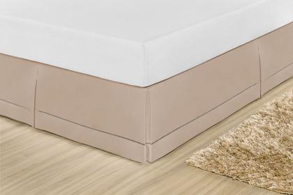 Imagem de Saia Box Queen C/ Ponto Palito Percal 180 Fios 80% Algodão