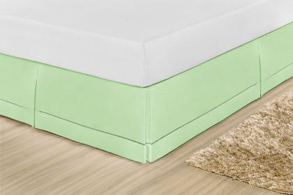 Imagem de Saia Box Queen C/ Ponto Palito Percal 180 Fios 80% Algodão