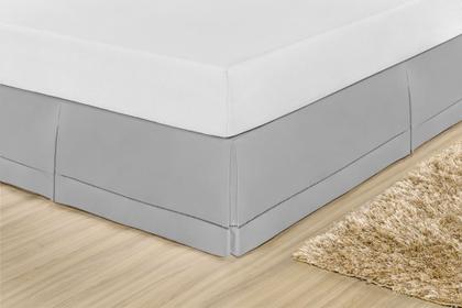 Imagem de Saia Box Queen C/ Ponto Palito Percal 180 Fios 80% Algodão