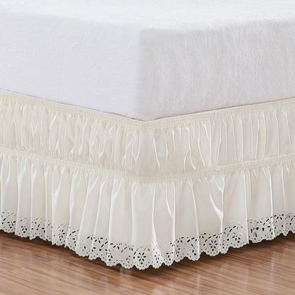 Imagem de Saia Box Solteiro Perolla Bordado Ultrassônico com Elástico por toda Volta