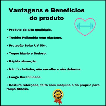 Imagem de Saia Calça Godê Evangélica Moda Fitness Modesta Academia Proteção UV+ Poliamida