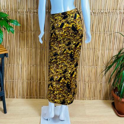 Imagem de Saia Dança do Ventre Midi com Fenda Aberta Estampada  - SMFA-3