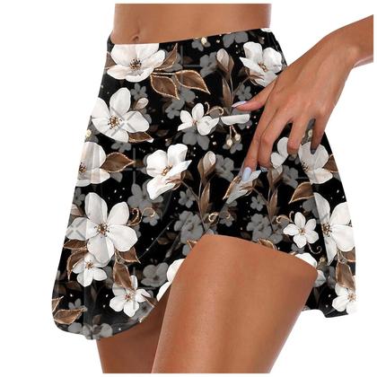 Imagem de Saia De Tênis Plissada E Elástica Para Mulheres, Saia De Yoga E Golfe Com Shorts Internos