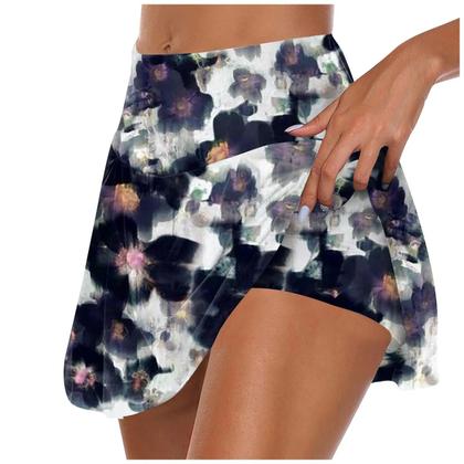 Imagem de Saia De Tênis Plissada E Elástica Para Mulheres, Saia De Yoga E Golfe Com Shorts Internos