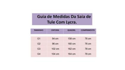 Imagem de Saia De Tule Midi Moda Evangélica Plus Size M Até G4