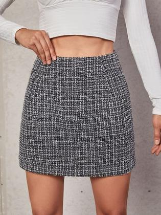 Imagem de Saia De Tweed Moda Gringa - Moda Blogueira -