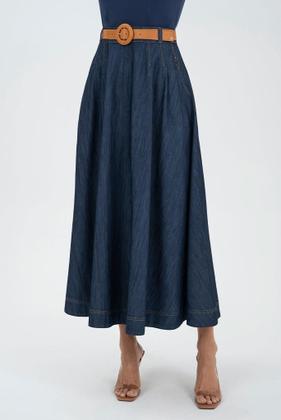 Imagem de Saia Jeans Godê Via Tolentino