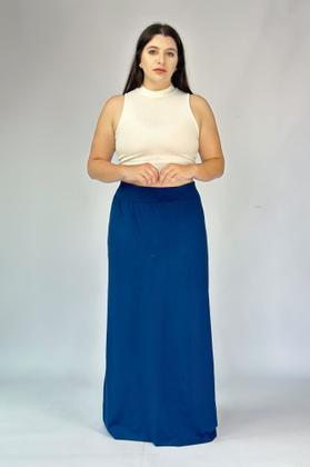 Imagem de Saia Longa Básica Feminina Cintura Alta Viscolycra Tribo Livre