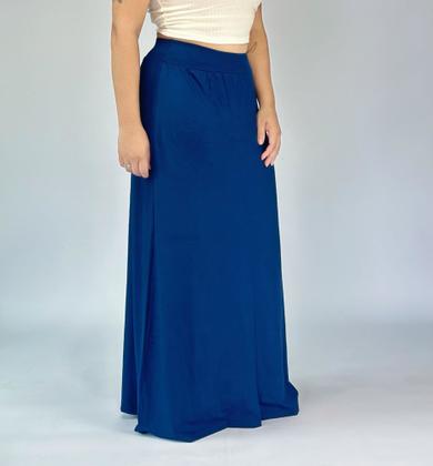 Imagem de Saia Longa Básica Feminina Cintura Alta Viscolycra Tribo Livre