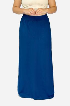 Imagem de Saia Longa Básica Feminina Cintura Alta Viscolycra Tribo Livre