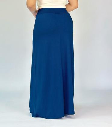 Imagem de Saia Longa Básica Feminina Cintura Alta Viscolycra Tribo Livre