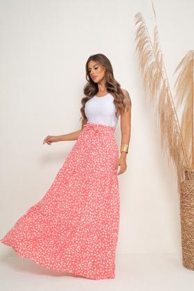 Imagem de Saia Longa Feminina 3 Marias Moda Blogueira  Plus Size 