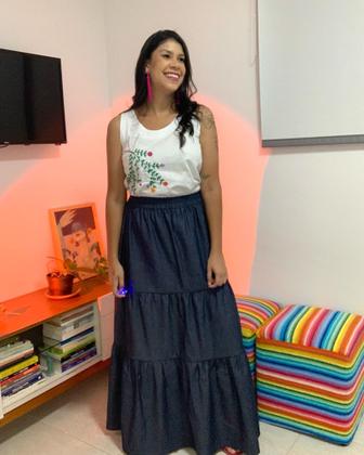 Imagem de Saia Longa Jeans Três Marias