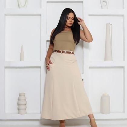 Imagem de Saia Longa Luana  Elegância Cristã com Estilo