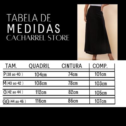 Imagem de Saia Longa Moda Evangélica Viscolinho Lisa Com Ziper Lateral
