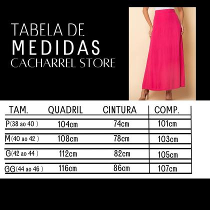 Imagem de Saia Longa Moda Evangélica Viscolinho Lisa Com Ziper Lateral