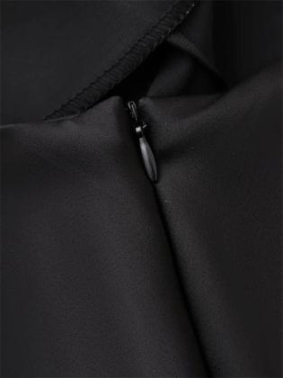 Imagem de Saia Longa Preta de Cetim - Zíper, Casual e Chique