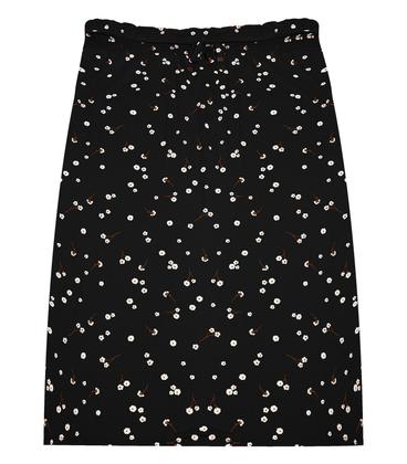 Imagem de Saia Mdi Plus Size Estampada Secret Glam Preto