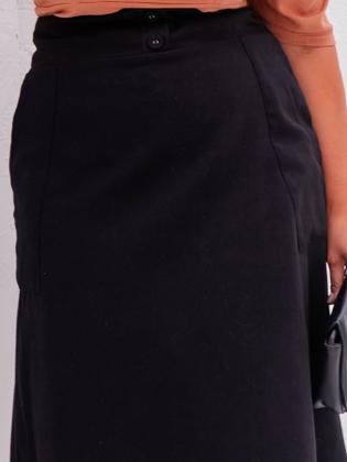 Imagem de Saia Midi De Linho Plus Size Elegante