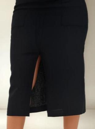 Imagem de Saia Midi em Linho com Elastano