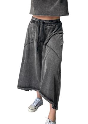 Imagem de Saia midi estonada