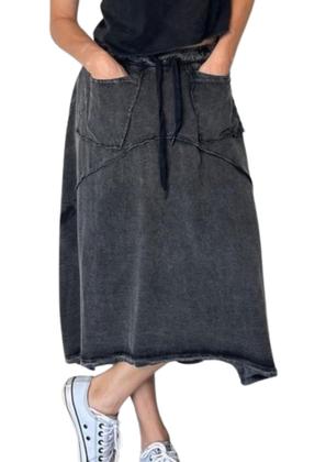 Imagem de Saia midi estonada