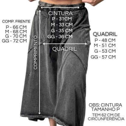 Imagem de Saia midi estonada