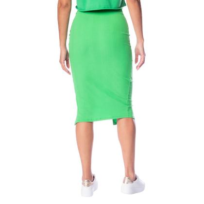 Imagem de Saia Midi Feminina Nega Rio com Franzido Verde