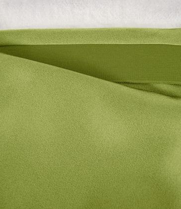 Imagem de Saia Midi Modegal, cetim, cintura alta, alargada, uma linha, verde