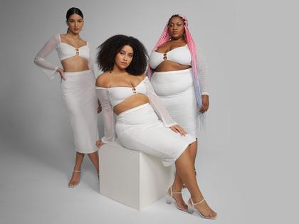 Imagem de Saia Midi Vista Magalu x Letticia Munniz Malha Mesh