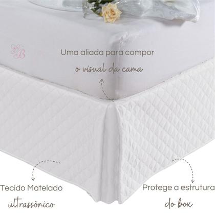Imagem de Saia Para Cama Box Casal Padrão Matelada 45 cm Altura