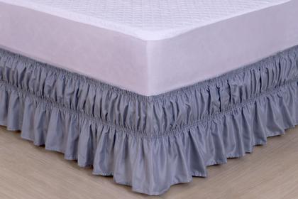 Imagem de Saia para Cama Box Colchobox Ajustável 2 Elásticos ~ Solteiro / Casal / Queen