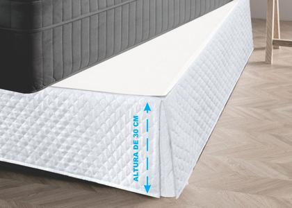 Imagem de Saia Protetor Para Cama Box Casal Padrão 1 Unidade Cores
