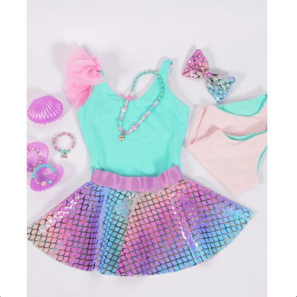 Imagem de Saia Sereiar Ballet Infantil Godê com Elástico Poliamida