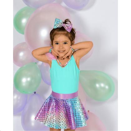 Imagem de Saia Sereiar Ballet Infantil Godê com Elástico Poliamida