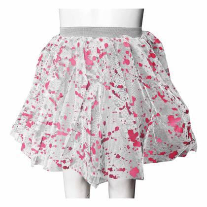 Imagem de Saia Tule Halloween Branca com Sangue - 30cm