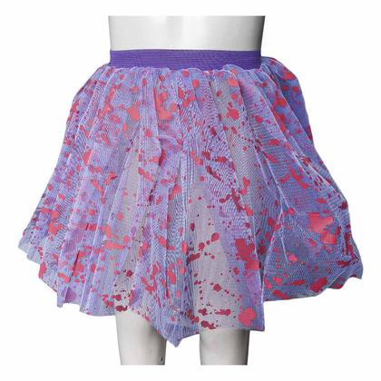 Imagem de Saia Tule Halloween Roxa com Sangue - 30cm